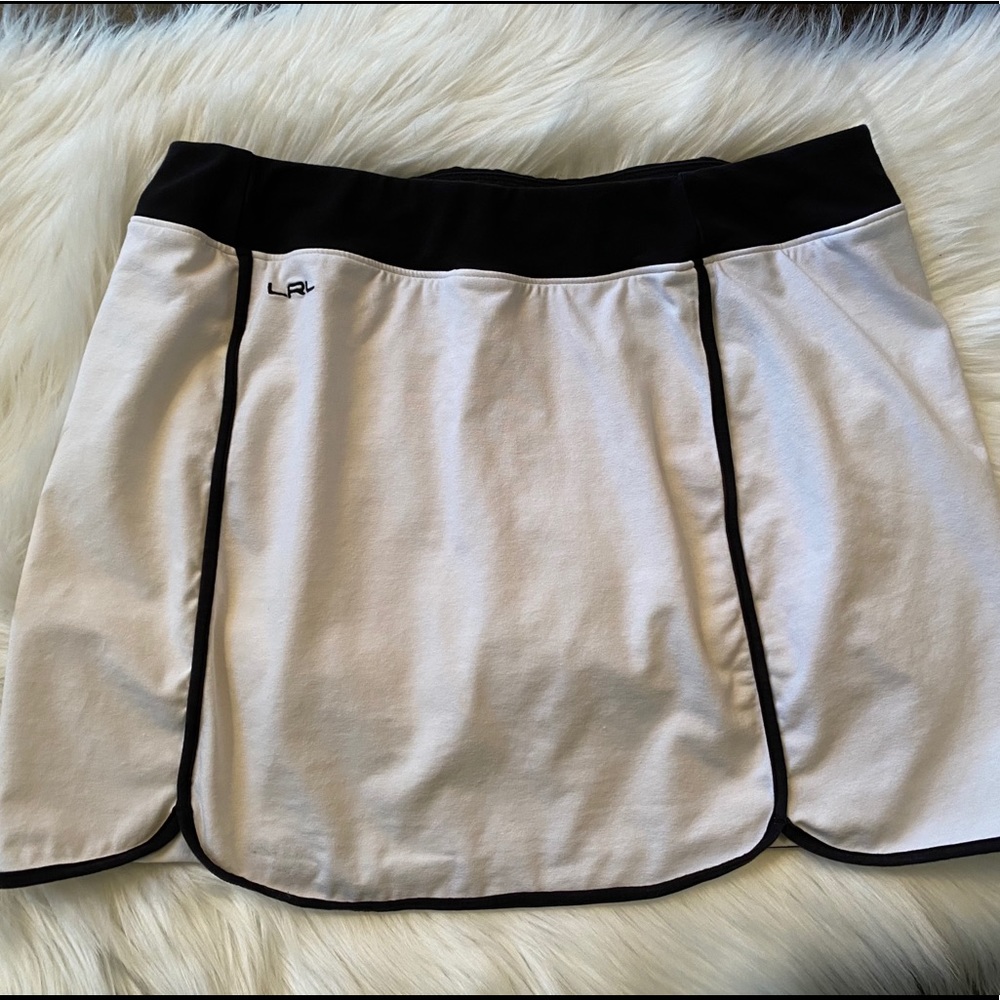 Ralph Lauren POLO Golf Tennis Skirt White Black